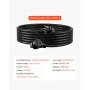 VEVOR 30-Amp Generator Extension Cord, 25 Foot, 250 Volts 7500 Watts Heavy Duty Power Cable, NEMA 6-50P to 6-50R SWT 8AWG Flexible Welder Extension Cord, with Storage Bag, for Generators, ETL Listed