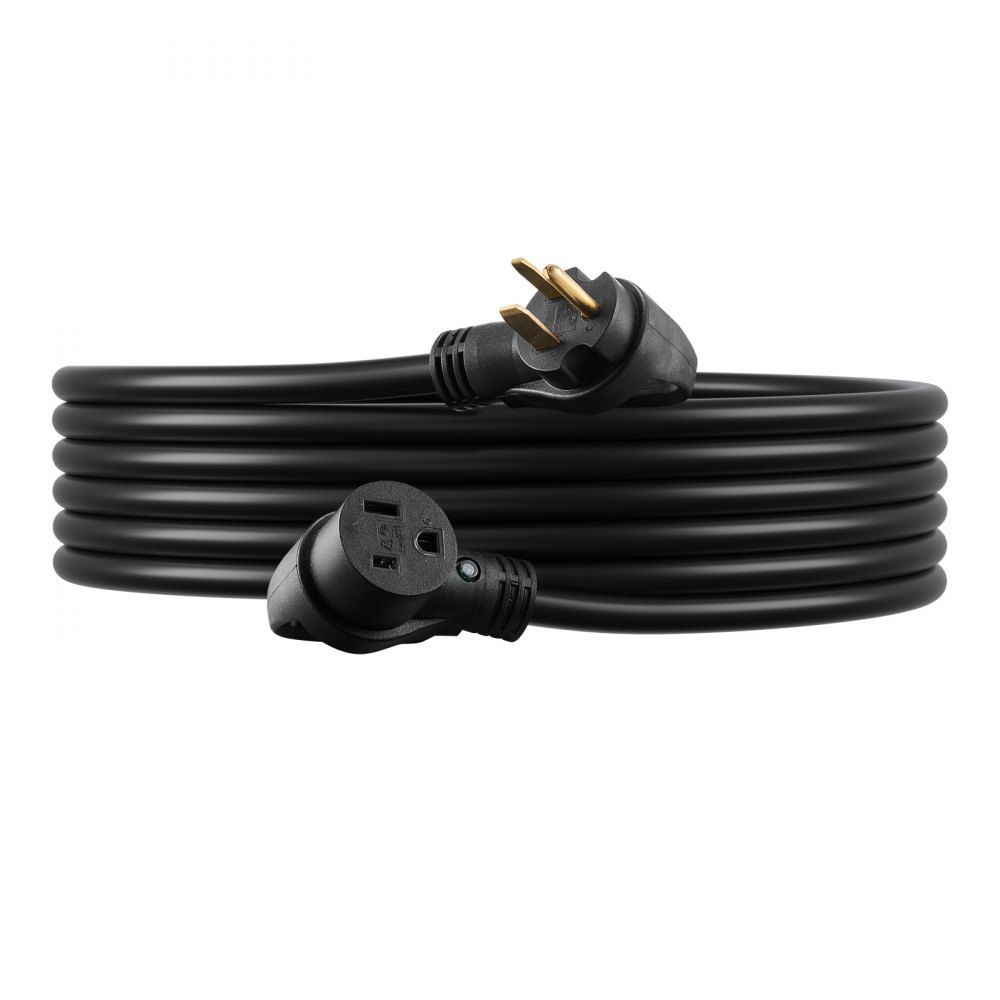VEVOR 50-Amp Generator Extension Cord, 50 Foot, 250 Volts 12500 Watts Heavy Duty Power Cable, NEMA 6-50R NEMA 6-50P SWT 6AWG Flexible Welder Extension Cord, with Storage Bag, for Generator, ETL Listed
