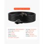 VEVOR 50-Amp Generator Extension Cord, 50 Foot, 250 Volts 12500 Watts Heavy Duty Power Cable, NEMA 6-50R NEMA 6-50P SWT 6AWG Flexible Welder Extension Cord, with Storage Bag, for Generator, ETL Listed
