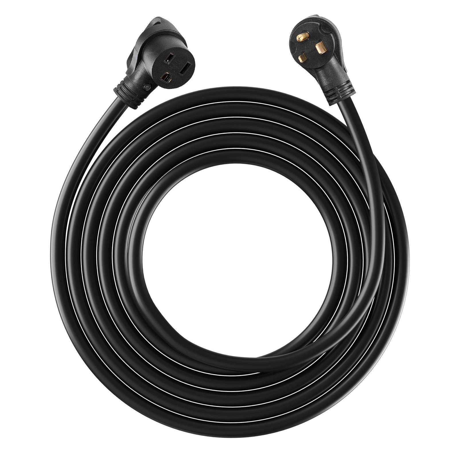 VEVOR 50-Amp Generator Extension Cord, 50 Foot, 250 Volts 12500 Watts Heavy Duty Power Cable, NEMA 6-50R NEMA 6-50P SWT 6AWG Flexible Welder Extension Cord, with Storage Bag, for Generator, ETL Listed