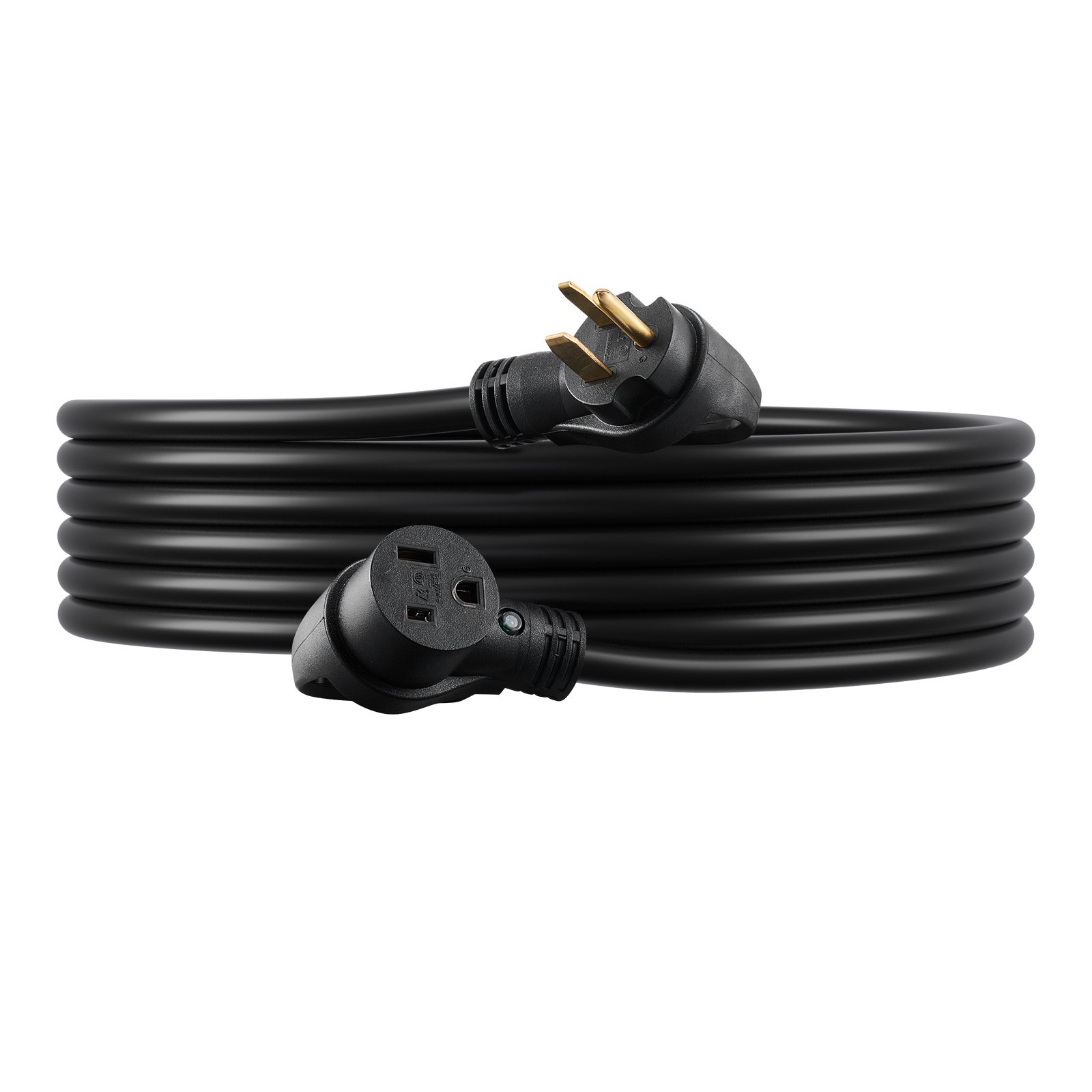 VEVOR 50-Amp Generator Extension Cord, 50 Foot, 250 Volts 12500 Watts Heavy Duty Power Cable, NEMA 6-50R NEMA 6-50P SWT 6AWG Flexible Welder Extension Cord, with Storage Bag, for Generator, ETL Listed