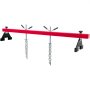 red VEVOR engine support bar with two metal chains and adjustable handles.