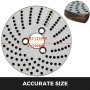 VEVOR Dividing Plate 4"/100MM Dividing Head 0.28"/7MM Horizontal  0.83"/21MM Indexing Head Rotary Table 3xIndex Plates for Milling Machine for Rotary Tables in Model HV-3/4/5/6