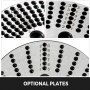 VEVOR Dividing Plate 4"/100MM Dividing Head 0.28"/7MM Horizontal  0.83"/21MM Indexing Head Rotary Table 3xIndex Plates for Milling Machine for Rotary Tables in Model HV-3/4/5/6