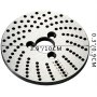 VEVOR rotary table set metal disc with measurement markings, 10cm diameter.