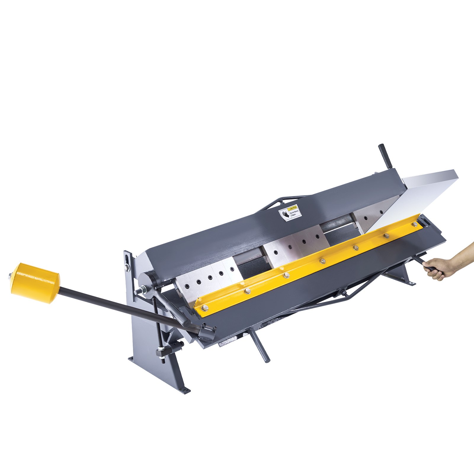 VEVOR Box and Pan Brake, 1220 mm/48 inch Sheet Metal Bending Brake,16-Gauge Mild Steel Capacity, 0-135 Degree Adjustable, Metal Bender Machine with 16 Fingers, Heavy-Duty Aluminum Folder for Precise Bending