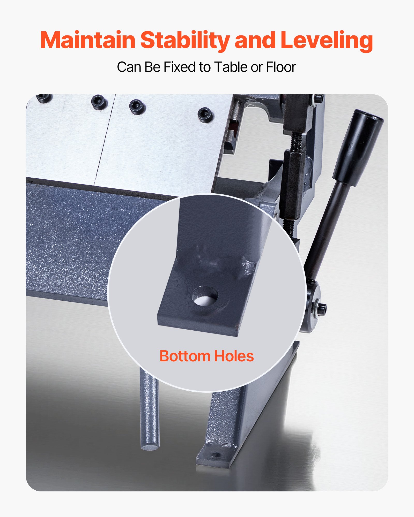 VEVOR Box and Pan Brake, 305 mm Sheet Metal Bending Brake, 20-Gauge Mild Steel Capacity, 0-135 Degree Adjustable, Metal Bender Machine with 5 Fingers, Heavy-Duty Aluminum Folder for Precise Bending