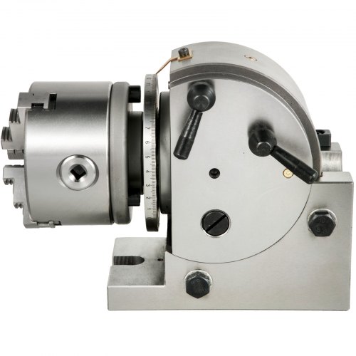 VEVOR Dividing Head 4 Inch Indexing Head Milling 100MM Semi-Universal Dividing Head 4 Inch 3 jaw Chuck Dividing Head Set with Index Plates and Tailstock for Precision rotary table