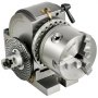 VEVOR Dividing Head 4 Inch Indexing Head Milling 100MM Semi-Universal Dividing Head 4 Inch 3 jaw Chuck Dividing Head Set with Index Plates and Tailstock for Precision rotary table