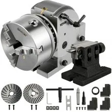 VEVOR Dividing Head 6"/160MM Dividing Head for Milling Machine 6-1/2"/168MM Universal Dividing Head 5"/128MM Indexing Head Milling 1:40 Dividing Head Milling for Milling Grinding Drilling