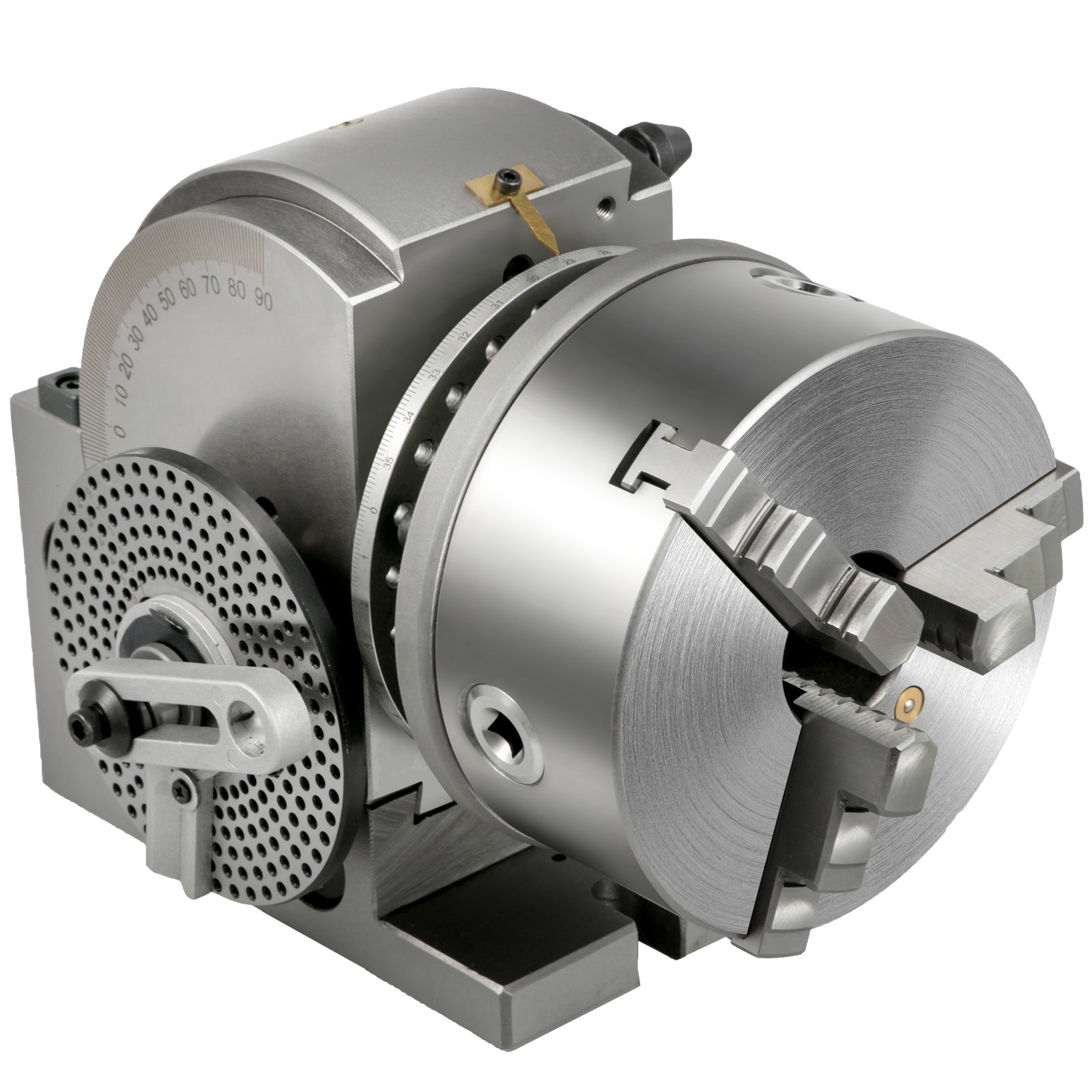 VEVOR dividing head with precision dial and adjustable chuck.