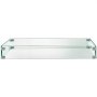 VEVOR Fire Pit Wind Guard Fire Pit Tempered Glass Wind Guard Fence (29.5 x 13.6 x 4 Inch)