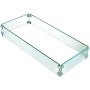 VEVOR Fire Pit Wind Guard Fire Pit Tempered Glass Wind Guard Fence (29.5 x 13.6 x 4 Inch)