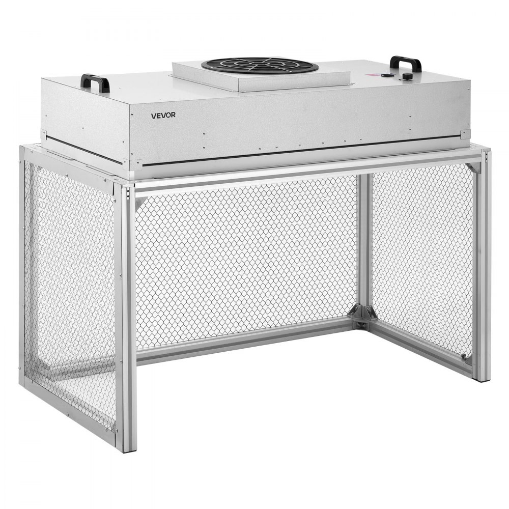 VEVOR Laminar Flow Hood, 24.02 x 46.06 x 27.36 inch Working Area FUU Fan Filter Unit, Meets Class 100/ISO 5 Clean Room Standards, with HEPA-14 Filter and G1 Pre-Filter, for Laboratory, Mushroom Room