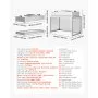VEVOR Laminar Flow Hood, 24.02 x 46.06 x 27.36 inch Working Area FUU Fan Filter Unit, Meets Class 100/ISO 5 Clean Room Standards, with HEPA-14 Filter and G1 Pre-Filter, for Laboratory, Mushroom Room