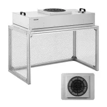 VEVOR Laminar Flow Hood, 24.02 x 46.06 x 27.36 inch Working Area FUU Fan Filter Unit, Meets Class 100/ISO 5 Clean Room Standards, with HEPA-14 Filter and G1 Pre-Filter, for Laboratory, Mushroom Room