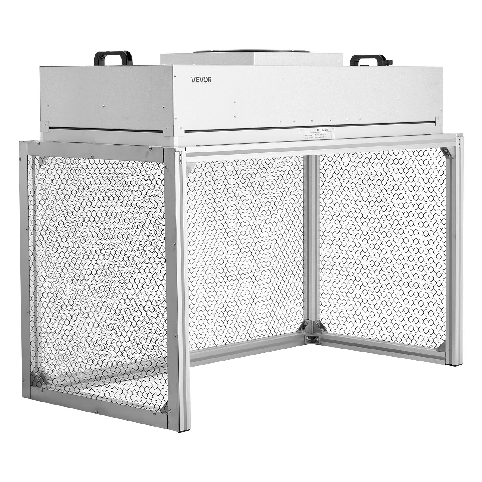 VEVOR Laminar Flow Hood, 24.02 x 46.06 x 27.36 inch Working Area FUU Fan Filter Unit, Meets Class 100/ISO 5 Clean Room Standards, with HEPA-14 Filter and G1 Pre-Filter, for Laboratory, Mushroom Room