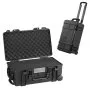 VEVOR 1.58 Cu.ft Weatherproof Hard Case with Retractable Pull Handles & Wheels