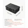 VEVOR Weatherproof Hard Case 800 x 520 x 310 mm All Weather Waterproof, For Audio Gear and Outdoor Tools, Heavy Duty Protective Dry Box with Reinforced Latches, Retractable Handle, IP67, Black