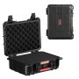 VEVOR 0.56 Cu.ft Weatherproof Hard Case with Handle Clips Padlock Holes PU Foam Protect Pistol, Microphone, and Camera Equipment