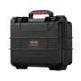 VEVOR Weatherproof Hard Case, Heavy Duty Protective Dry Box Case with Pre-cut Foam, and Retractable Pull Handles for Travel, Hunting, Military, Tactical, IP67 Waterproof Case for Cameras (40x32x16.6)
