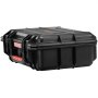 VEVOR Weatherproof Hard Case, Heavy Duty Protective Dry Box Case with Pre-cut Foam, and Retractable Pull Handles for Travel, Hunting, Military, Tactical, IP67 Waterproof Case for Cameras (40x32x16.6)