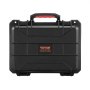 VEVOR Weatherproof Hard Case, Heavy Duty Protective Dry Box Case with Pre-cut Foam, and Retractable Pull Handles for Travel, Hunting, Military, Tactical, IP67 Waterproof Case for Cameras (40x32x16.6)