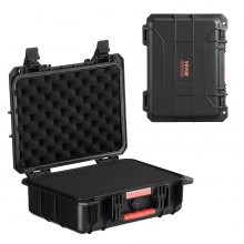 VEVOR 0.56 Cu.ft Weatherproof Hard Case with Handle Clips Padlock Holes PU Foam