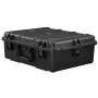VEVOR Weatherproof Hard Case, Heavy Duty Protective Dry Box Case with Pre-cut Foam, and Retractable Pull Handles for Travel, Hunting, Military, Tactical, IP67 Waterproof Case for Cameras (56.1x37x26)