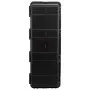 VEVOR 5.5 Cu.ft Weatherproof Hard Case, Large Capacity Waterproof Hard Case with 3 Handles, IP67 Waterproof Protective Case with 6 Clips, 6 Padlock Holes, and Foam Inserted for Large Equipment, Black