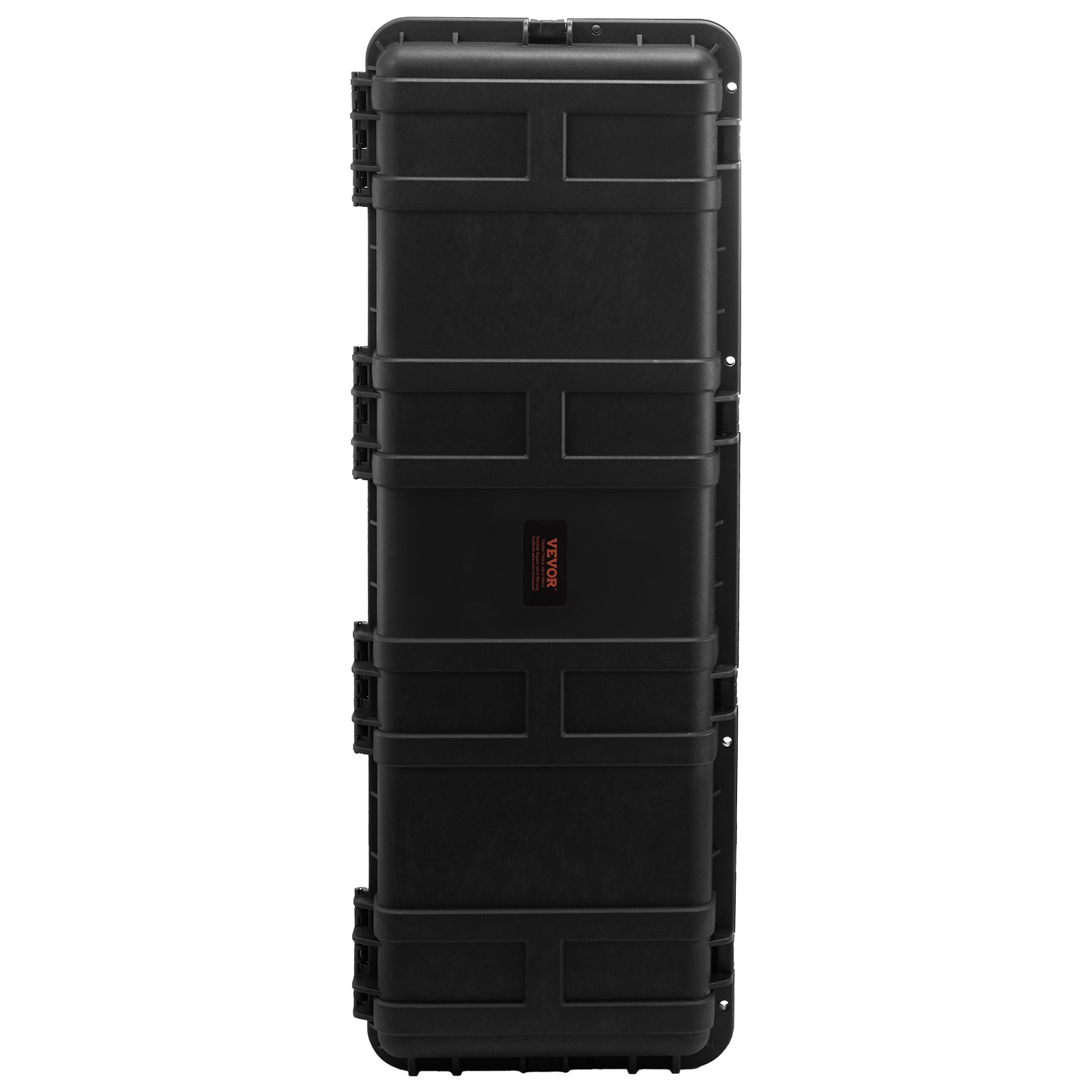 VEVOR 5.5 Cu.ft Weatherproof Hard Case, Large Capacity Waterproof Hard Case with 3 Handles, IP67 Waterproof Protective Case with 6 Clips, 6 Padlock Holes, and Foam Inserted for Large Equipment, Black