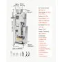 VEVOR Powder Filling and Sealing Machine, 10-500g(0.02-1.1lbs) Automatic Particle Granule Packaging Machine, Stainless Steel, Weighing Filling Sealing, for Coffee Beans, Grains, Tea, Spices, Silver