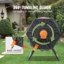VEVOR Compost Bin, 140.1L Dual Chamber Composting Tumbler, High Volume Two Rotating Chambers with 2 Sliding Door and Steel Frame, BPA Free Composter Bin Tumbler for Garden, Kitchen, Yard, Outdoor