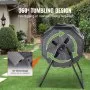 VEVOR Compost Bin, 162.8 L Dual Chamber Composting Tumbler, Large Tumbling Rotating Composter with 2 Sliding Doors and Steel Frame, BPA Free Composter Bin Tumbler for Garden, Kitchen, Yard, Outdoor