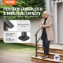 VEVOR 2-3 Handrails for Outdoor for Seniors Porch Deck Black Square Tube Steel