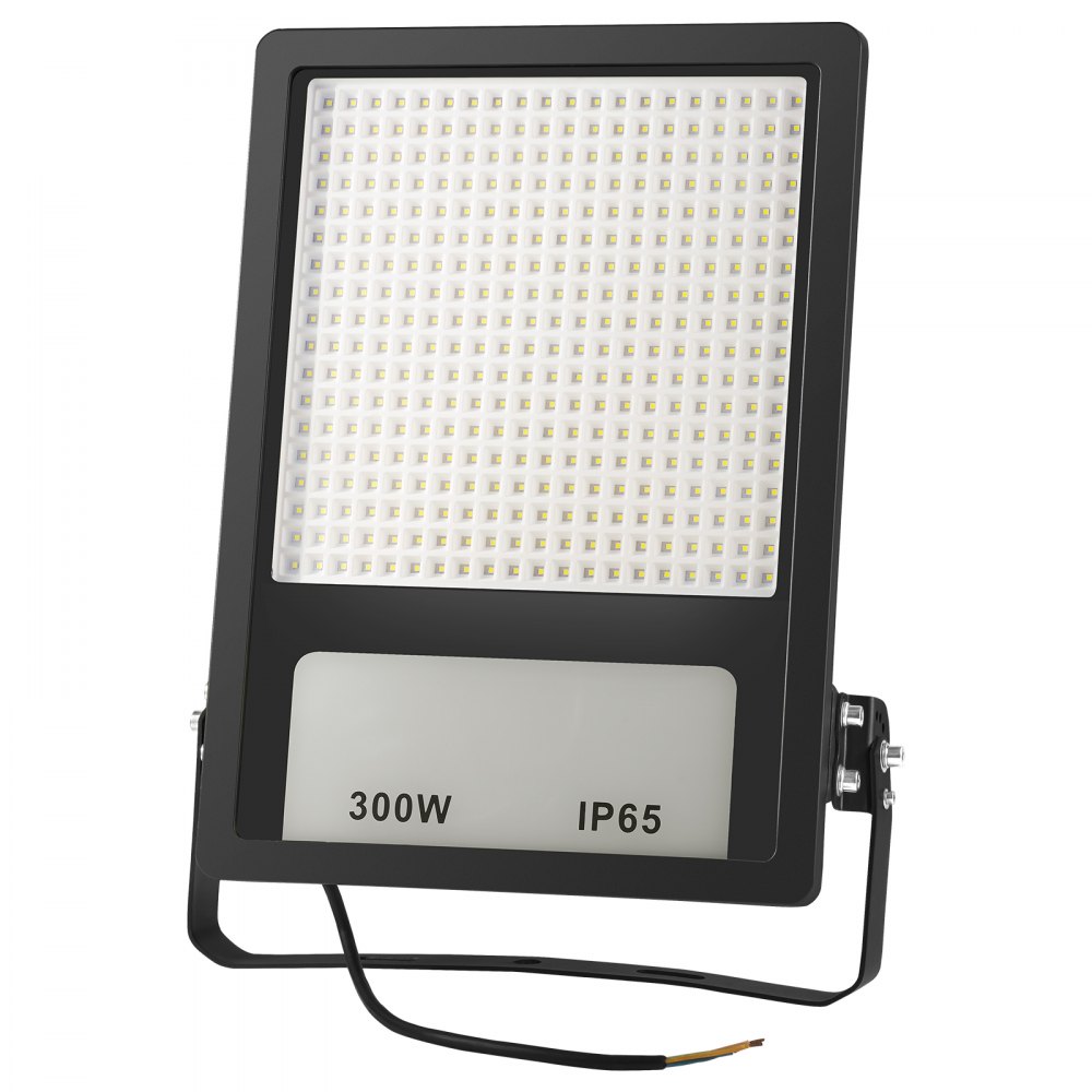Foco LED para estadios VEVOR, 300 W, 35 000 LM, luz blanca diurna de 6500 K, foco exterior brillante con enchufe, IP65, resistente al agua, para parques infantiles, patios y jardines.