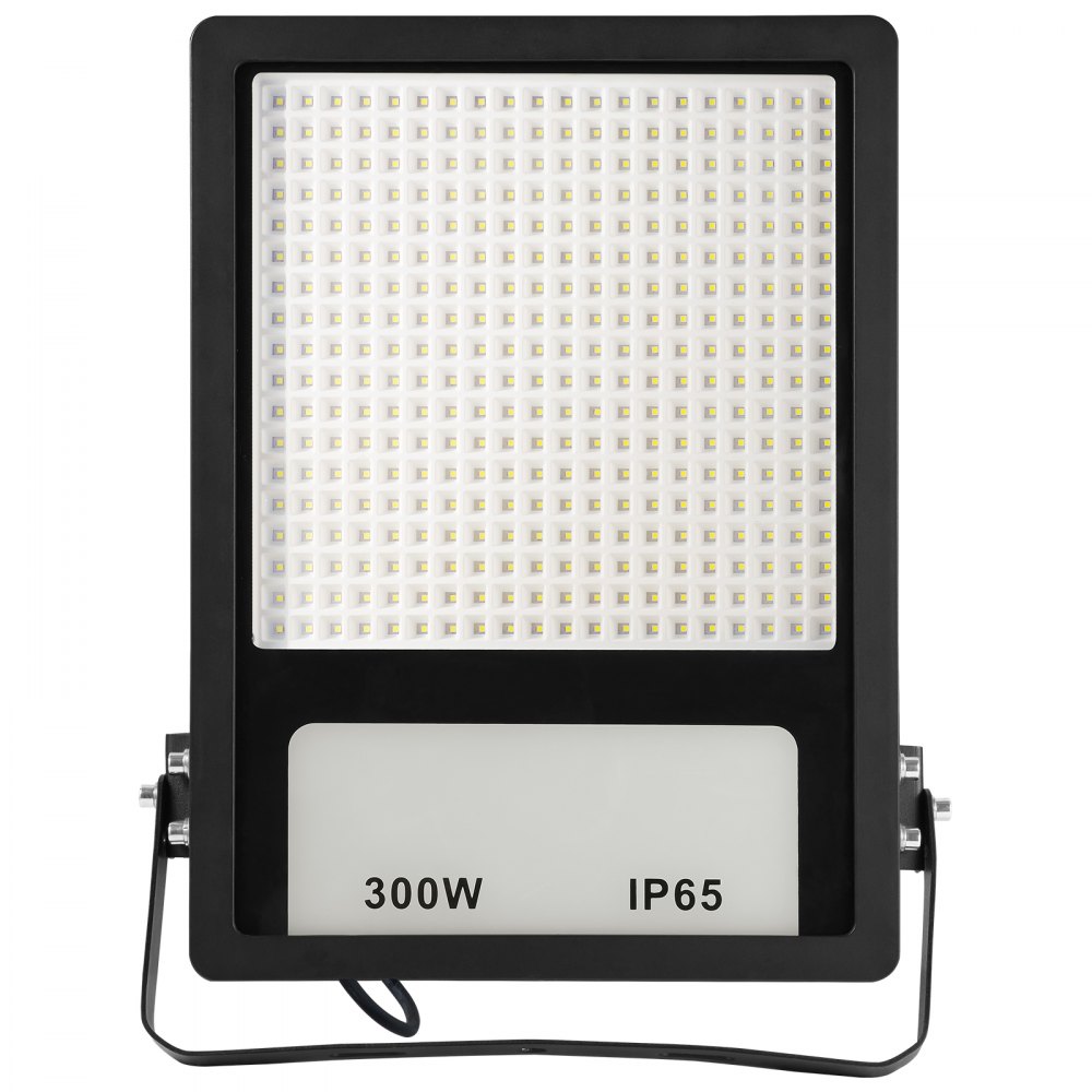 Foco LED para estadios VEVOR, 300 W, 35 000 LM, luz blanca diurna de 6500 K, foco exterior brillante con enchufe, IP65, resistente al agua, para parques infantiles, patios y jardines.