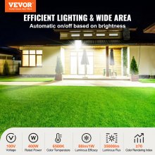 VEVOR Projecteur LED pour stade, 400 W, 35 000 lm, lumière du jour 6 500 K, blanc brillant, avec prise, étanche IP65, éclairage de stade extérieur pour aire de jeux, cour, jardin