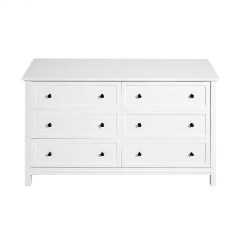 VEVOR White 6 Drawer Dresser Wood Chest, 150 lb Load VEVOR White 6 Drawer Dresser Wood Chest, 150 lb Load