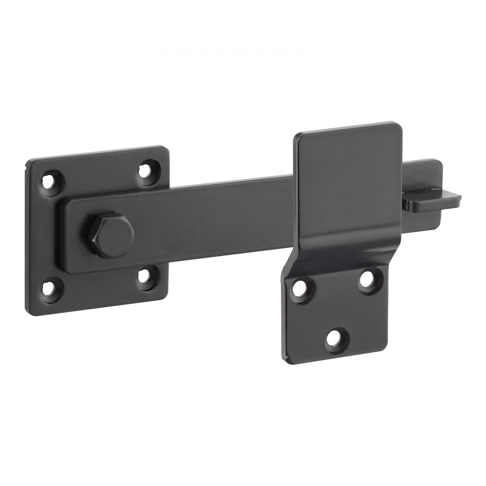 VEVOR Flip Gate Latch, Metal Heavy Duty Gate Latches, Flip Latch Hardware with High Hardness, 360° Rotating Latches, Matte Powder Coating Finish, Ideal for Fence, Garage, Pool, Garden, Black