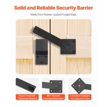 VEVOR Flip Gate Latch Metal Heavy Duty Latches Hardware 360° Rotation Latches