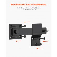 VEVOR Flip Gate Latch Metal Heavy Duty Latches Hardware 360° Rotation Latches