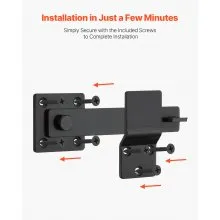 VEVOR Flip Gate Latch Metal Heavy Duty Latches Hardware 360° Rotation Latches