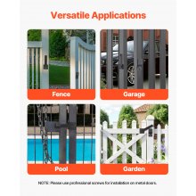 VEVOR Flip Gate Latch Metal Heavy Duty Latches Hardware 360° Rotation Latches