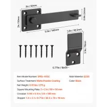 VEVOR Flip Gate Latch Metal Heavy Duty Latches Hardware 360° Rotation Latches