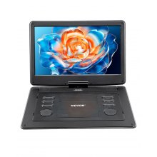 Portable DVD Player 15.6 inch HD Swivel Display Screen 4.5-5 H Built-in Battery