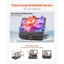 VEVOR Portable DVD Player 9 in HD Swivel Display Screen 4 Hours Built-in Battery