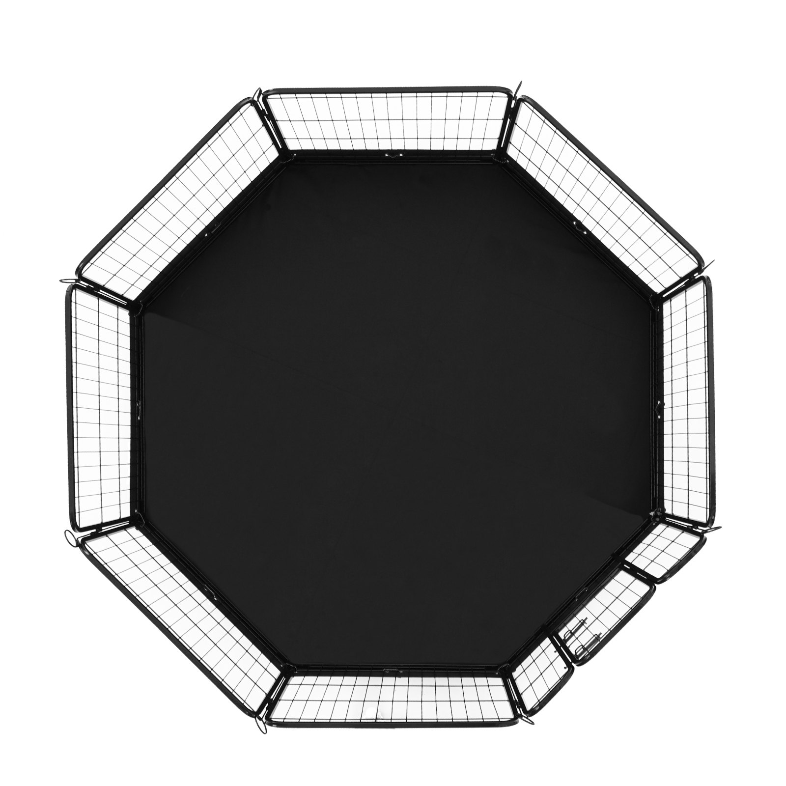 VEVOR Dog Playpen, 8 Pcs 24 x 24 in Panels Foldable Metal Pet Exercise Pen, Dog Fence Indoor and Outdoor Pen with Door, Storage Bag and Bottom Pad, Pet Playpen for Dogs, Cats and Other Small Animals