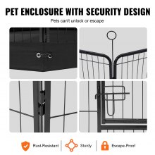 VEVOR Dog Playpen 8 Panels Foldable Metal Dog Exercise Pen with Cover Pad Bag