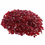 10 LBS Fire Glass 3/4-Inch Fireplace Glass Rocks for Fire Pit Table Red
